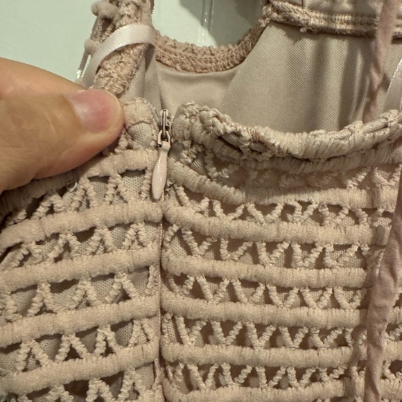 Saints & Secrets Mauve cut out tie up back size medium midi dress - Picture 13 of 13